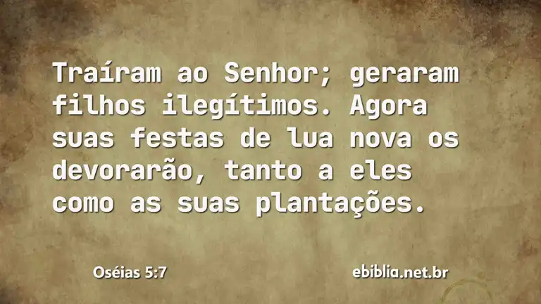 Oséias 5:7