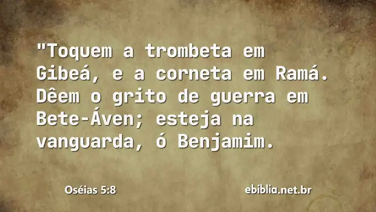 Oséias 5:8