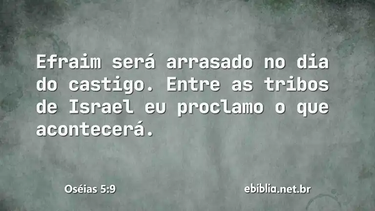 Oséias 5:9