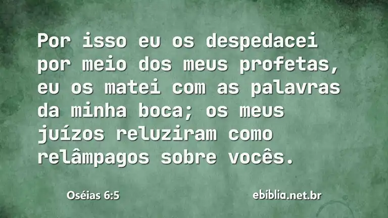 Oséias 6:5