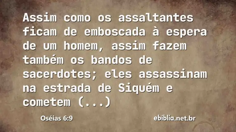 Oséias 6:9