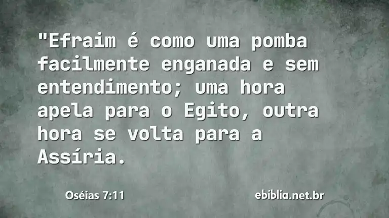 Oséias 7:11