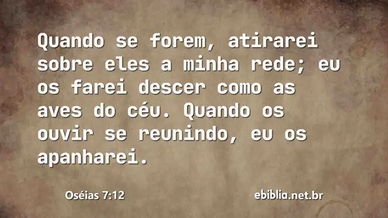 Oséias 7:12