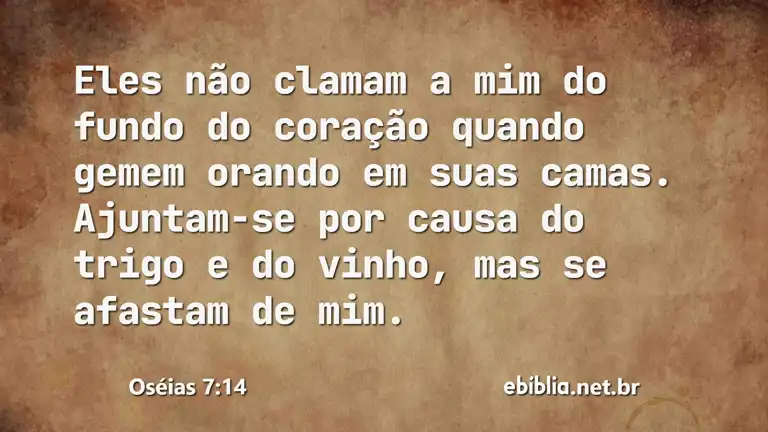 Oséias 7:14