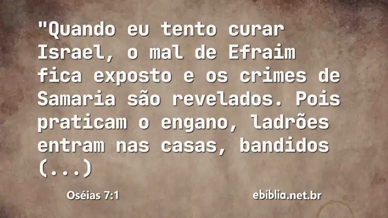 Oséias 7:1