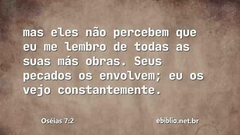 Oséias 7:2