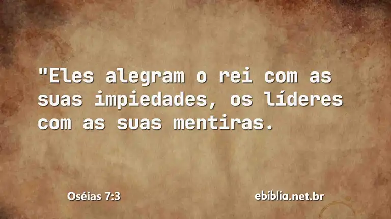 Oséias 7:3