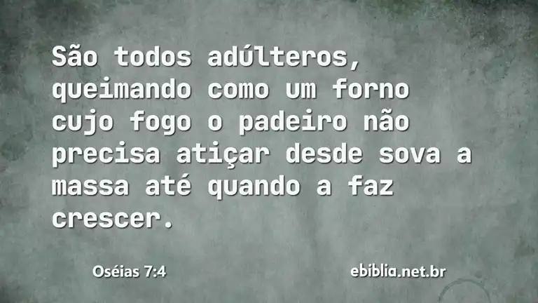 Oséias 7:4