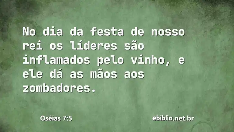 Oséias 7:5