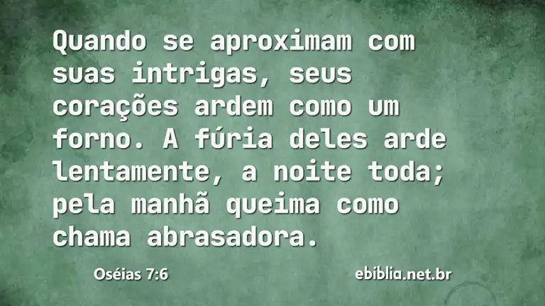 Oséias 7:6