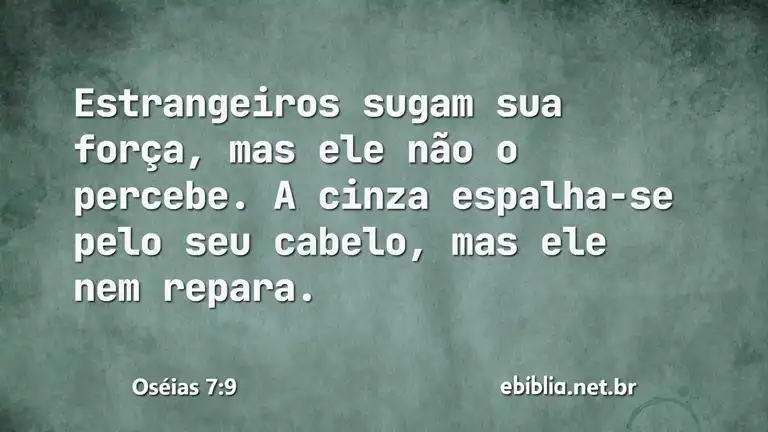 Oséias 7:9