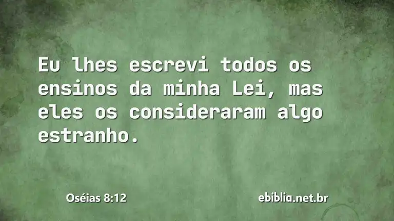 Oséias 8:12