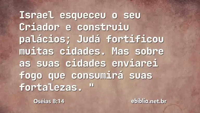 Oséias 8:14