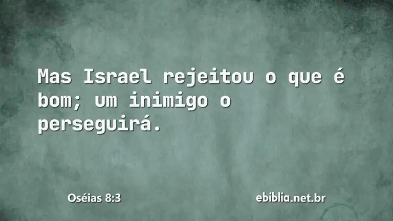 Oséias 8:3