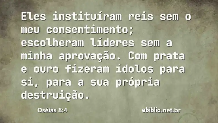 Oséias 8:4