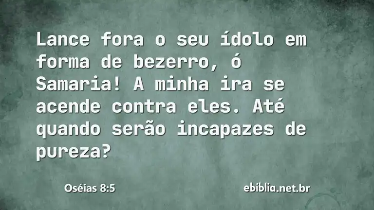 Oséias 8:5