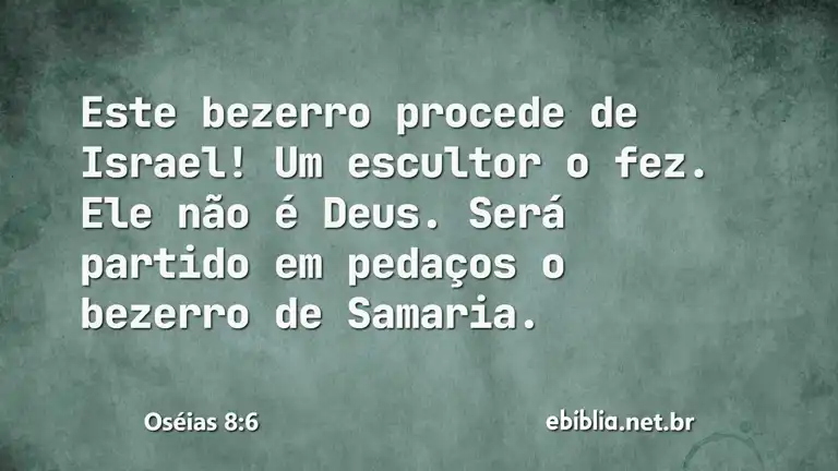 Oséias 8:6