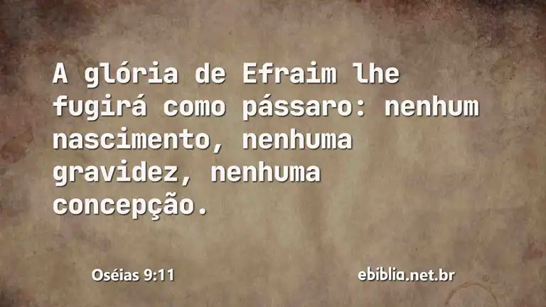 Oséias 9:11