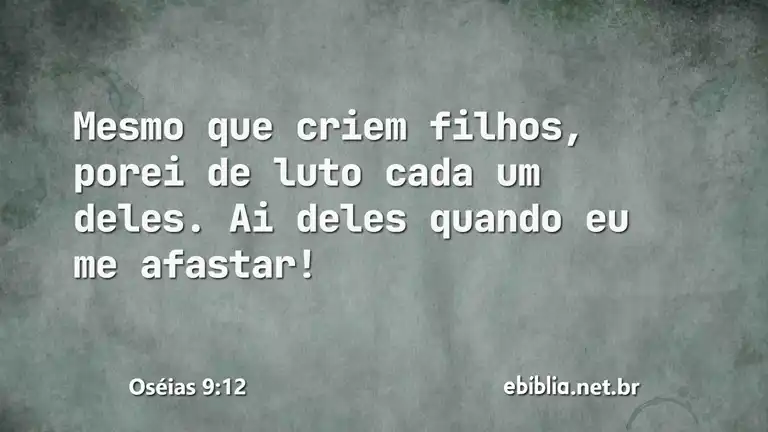 Oséias 9:12