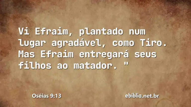 Oséias 9:13