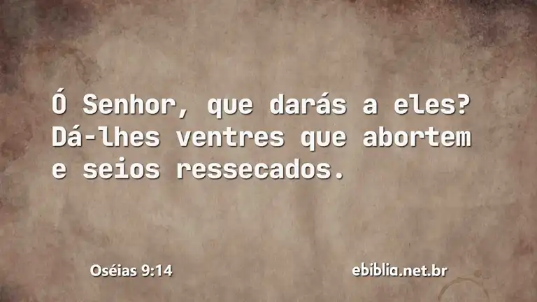 Oséias 9:14