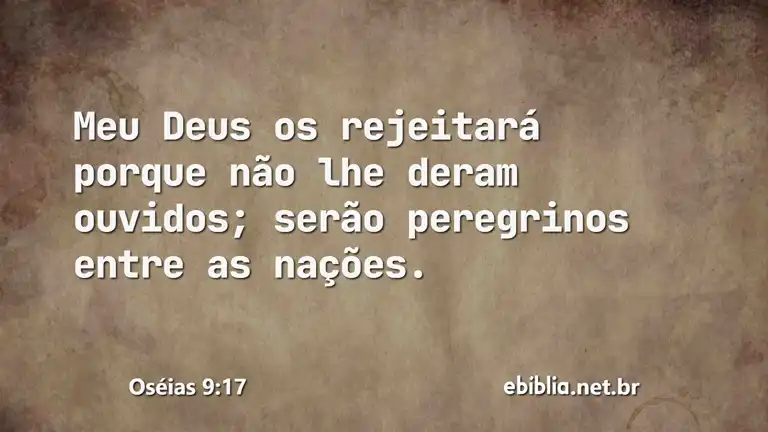 Oséias 9:17