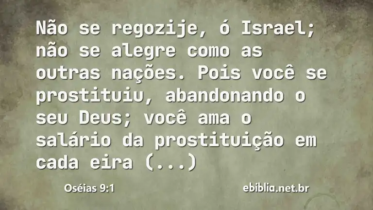 Oséias 9:1