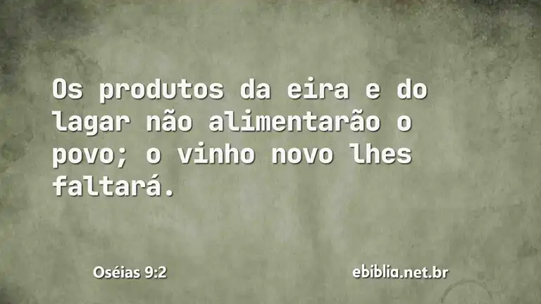 Oséias 9:2