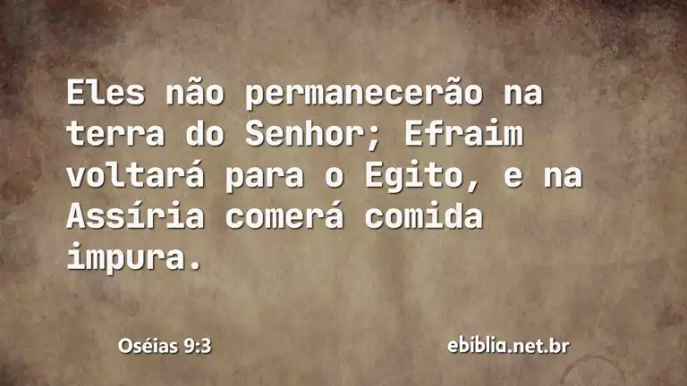 Oséias 9:3