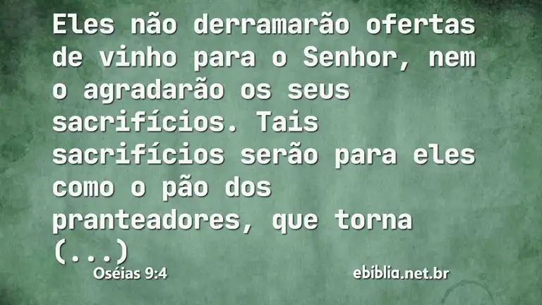 Oséias 9:4