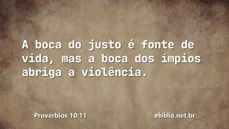 Provérbios 10:11