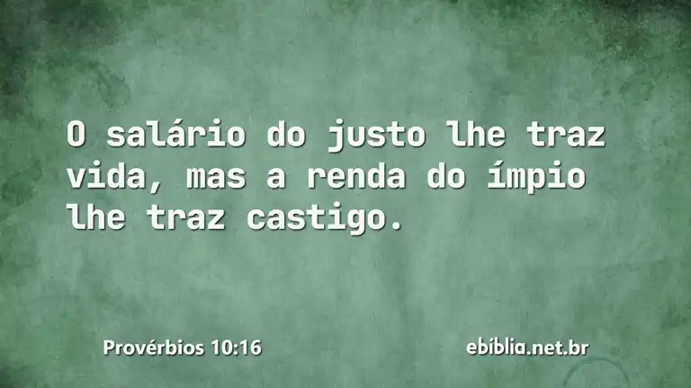 Provérbios 10:16