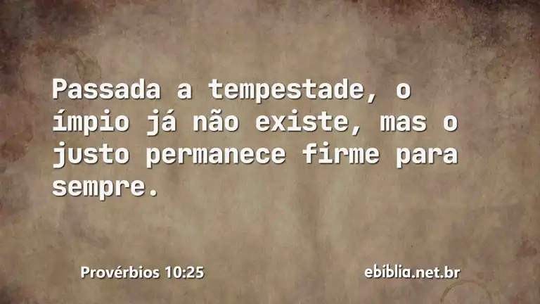 Provérbios 10:25