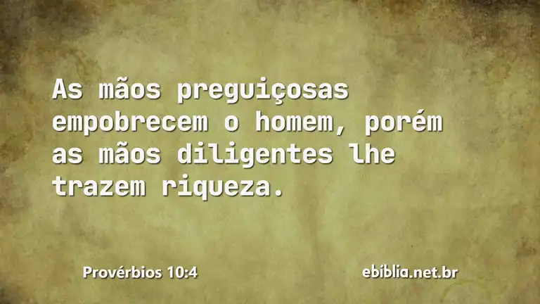 Provérbios 10:4