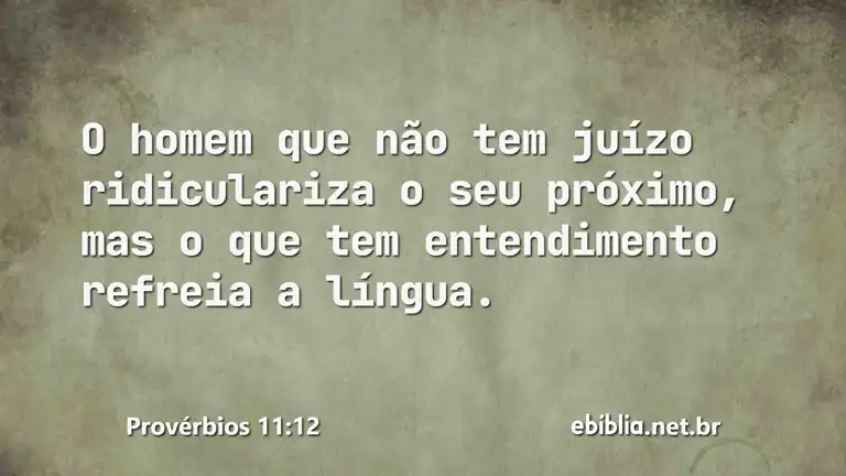 Provérbios 11:12