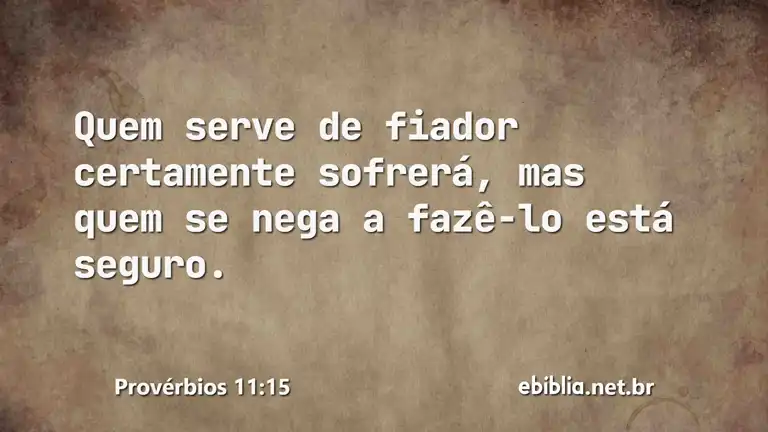 Provérbios 11:15