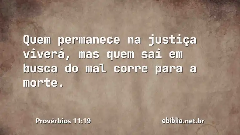 Provérbios 11:19