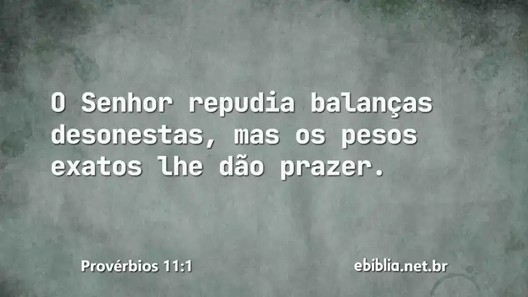 Provérbios 11:1