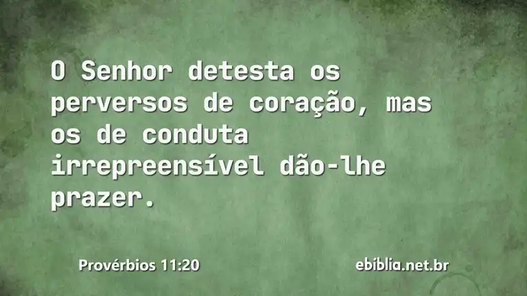 Provérbios 11:20