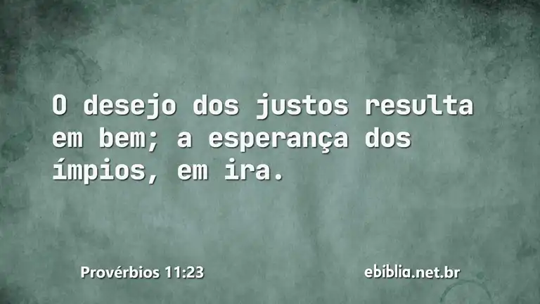 Provérbios 11:23