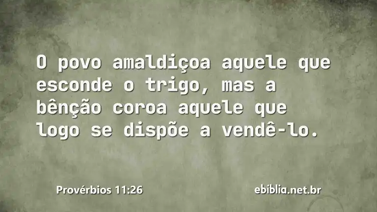 Provérbios 11:26