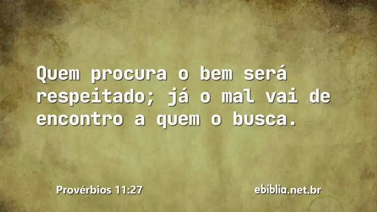 Provérbios 11:27