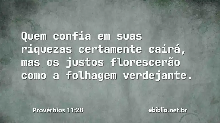 Provérbios 11:28