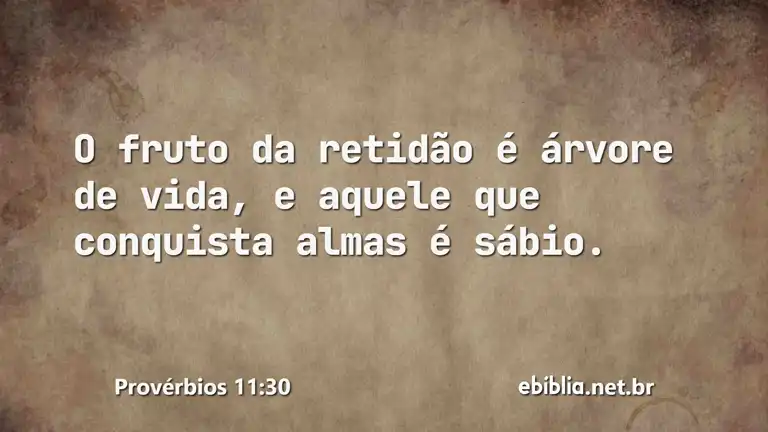 Provérbios 11:30