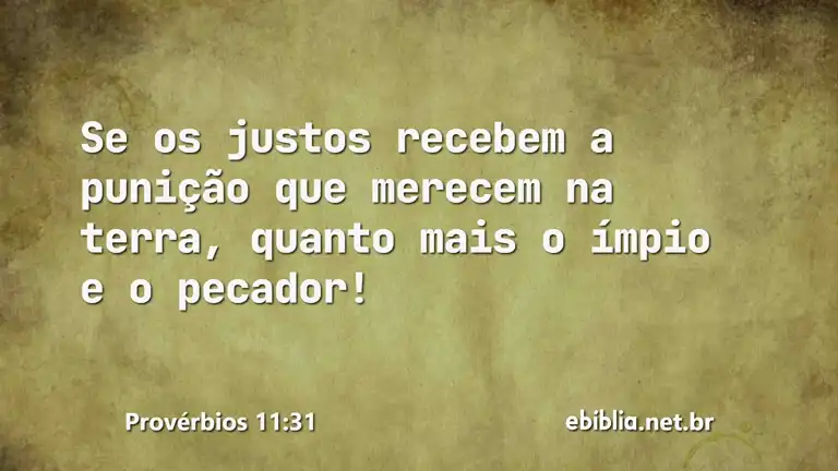 Provérbios 11:31