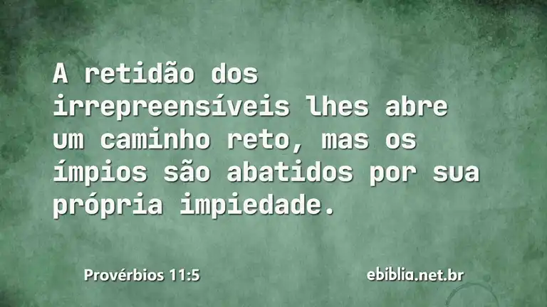 Provérbios 11:5