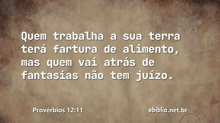 Provérbios 12:11