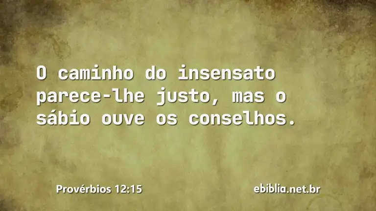 Provérbios 12:15