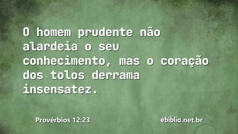 Provérbios 12:23