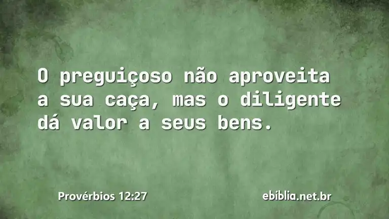 Provérbios 12:27